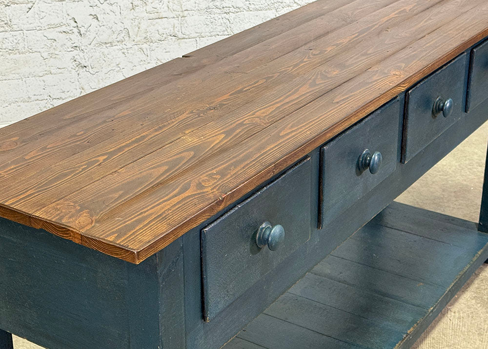 Handcrafted in England Four Drawer Potboard Server