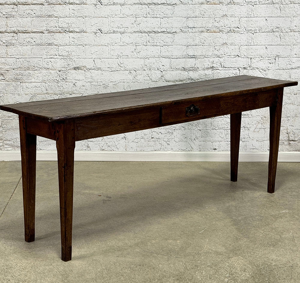 Antique French Oak Server with Drawer c.1860