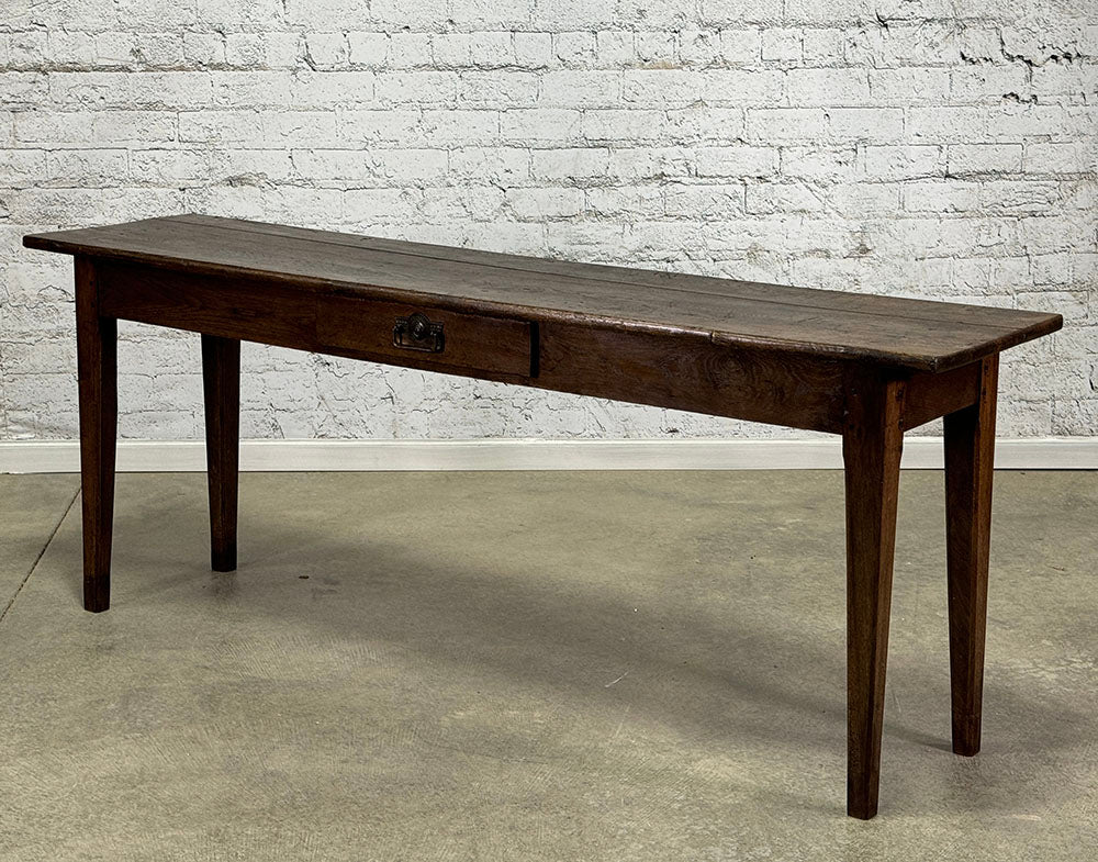 Antique French Oak Server with Drawer c.1860