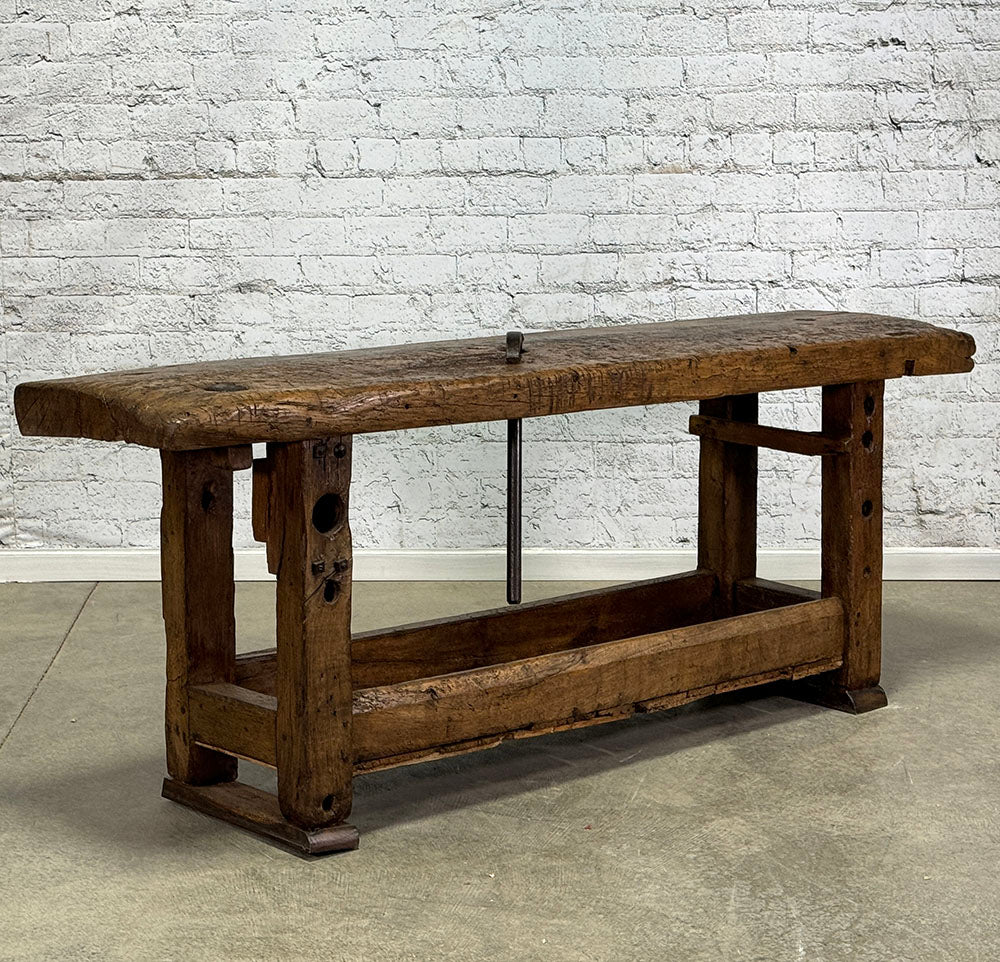 Antique French Rustic Workbench c.1860