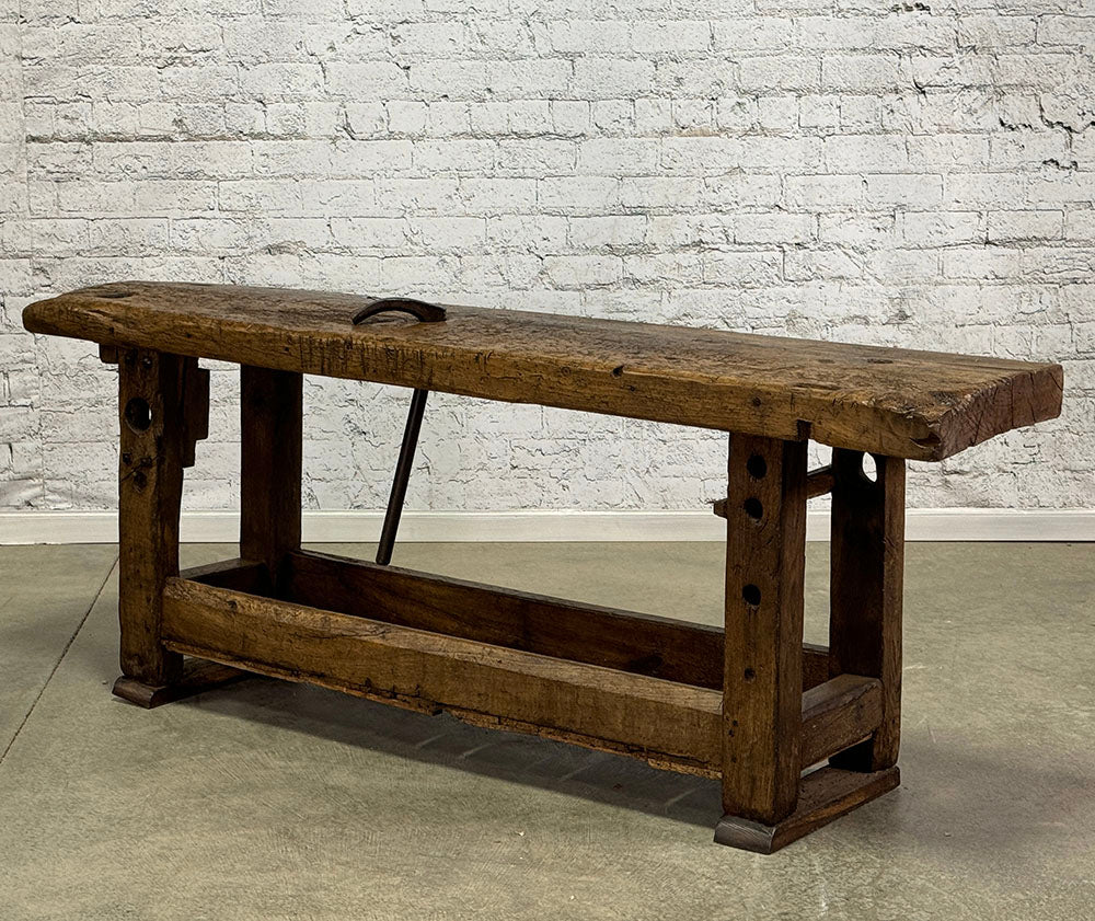 Antique French Rustic Workbench c.1860