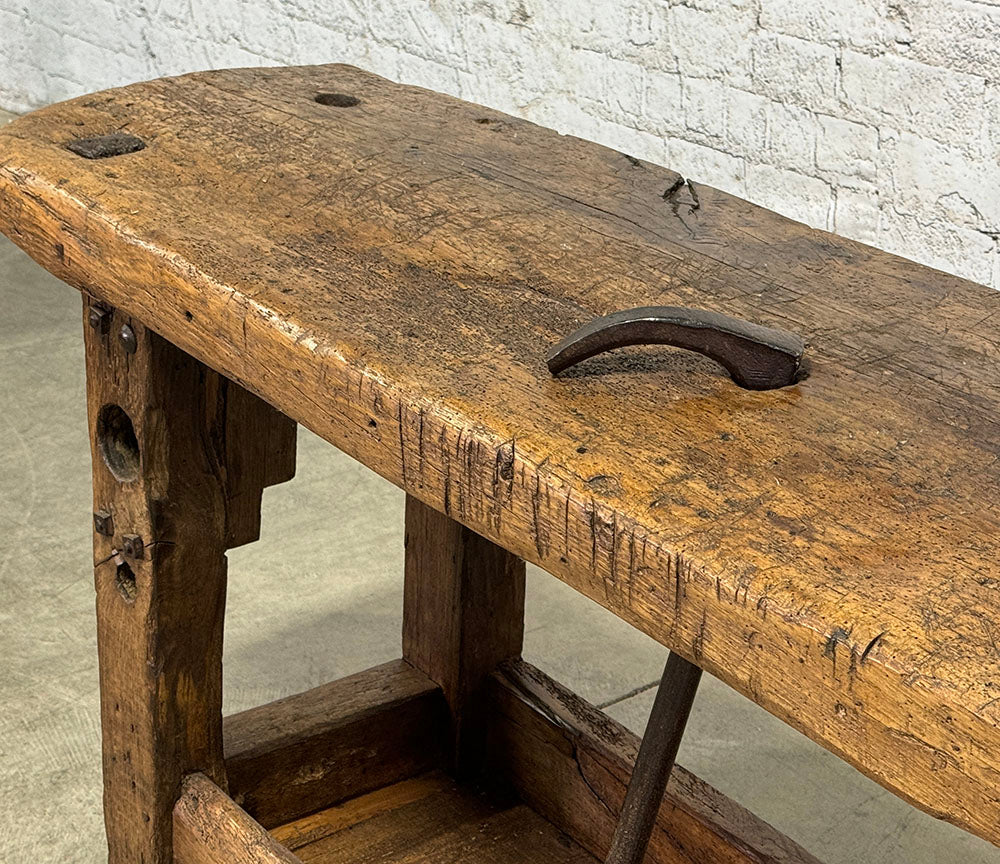 Antique French Rustic Workbench c.1860