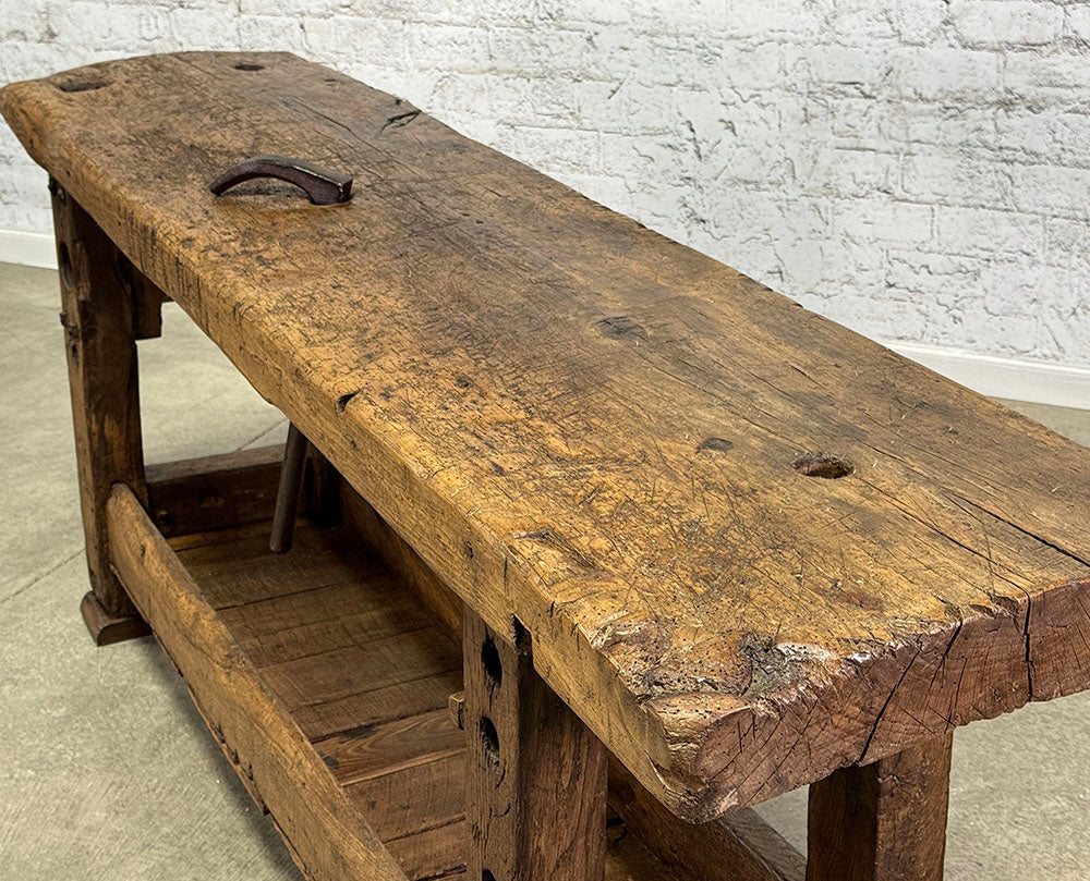 Antique French Rustic Workbench c.1860