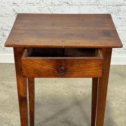 Antique French Cherry Side Table