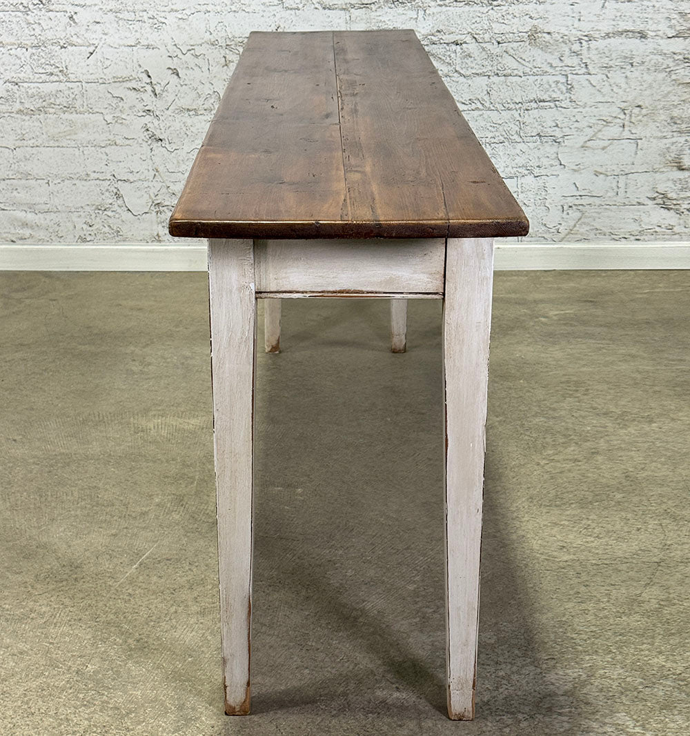 Antique French Painted Two Drawer Server