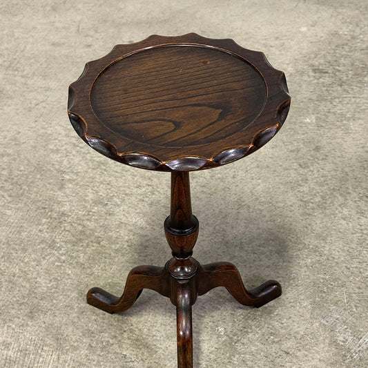Antique English Small Pedestal Table