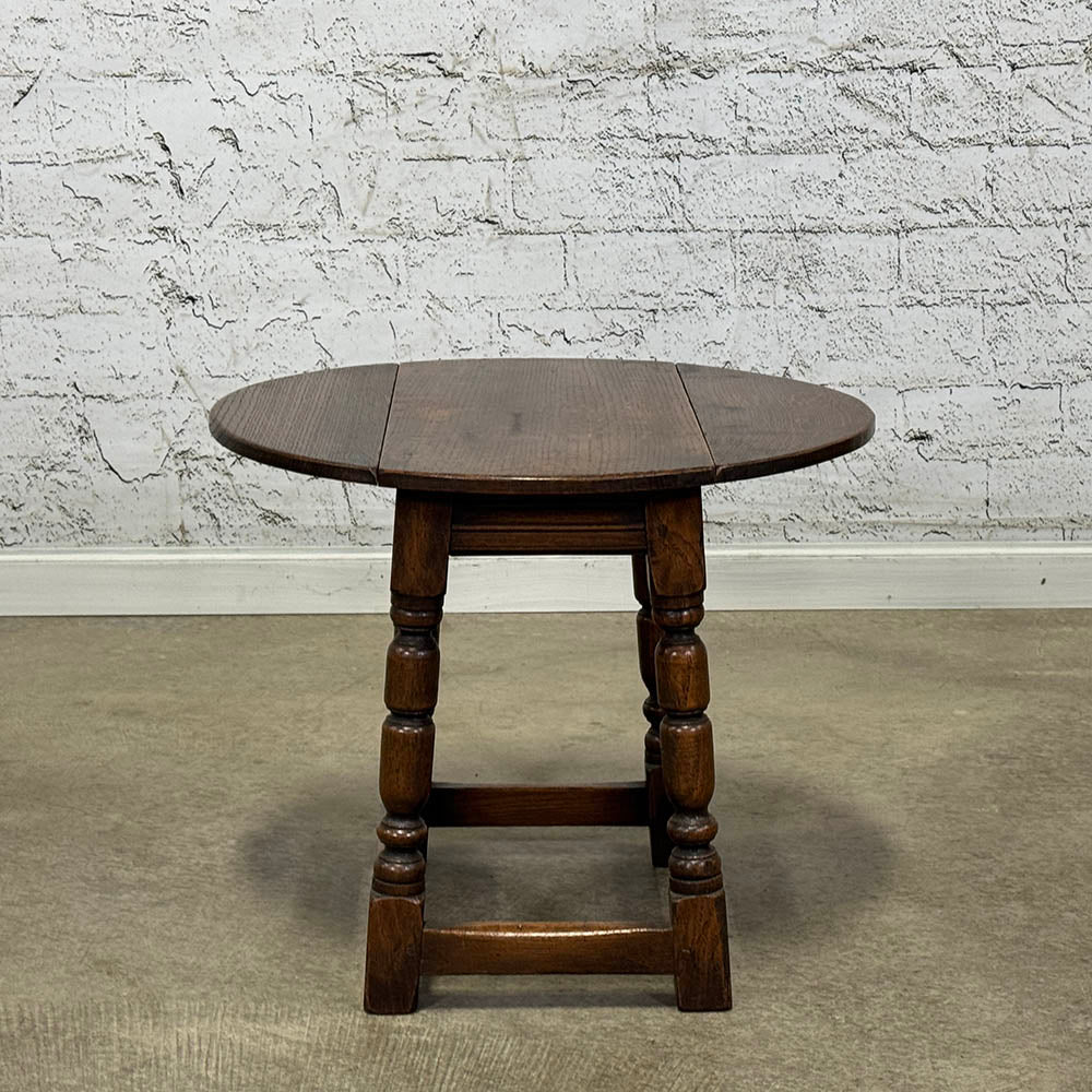 Small Antique Oak Dropleaf Table