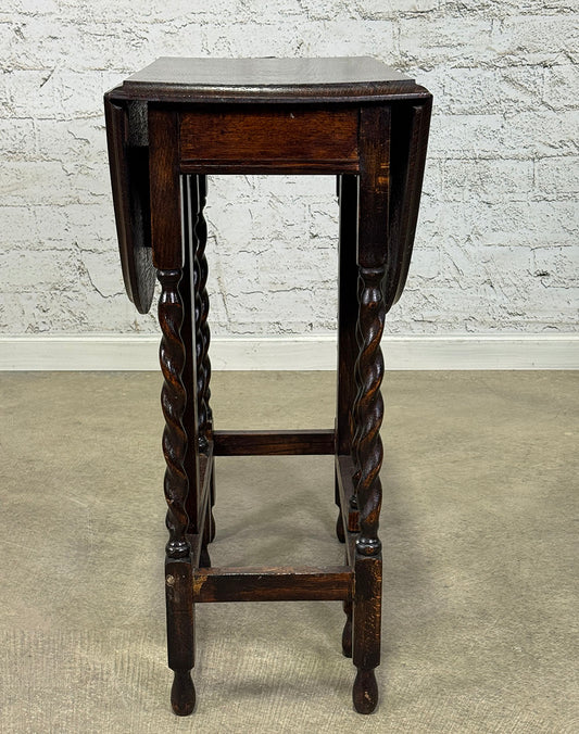 Antique Barley Twist Drop-leaf Table