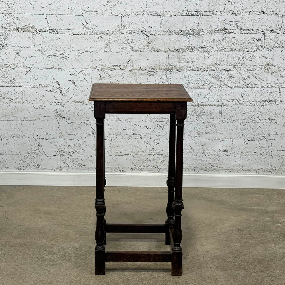 Antique Turned Leg Side Table
