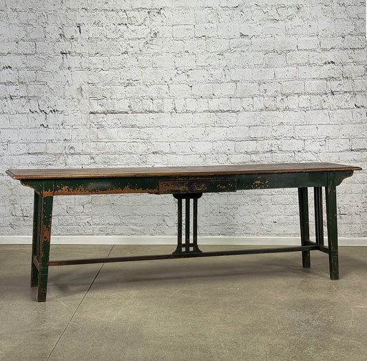 Antique English Oak Arts & Crafts Serving Table c.1890