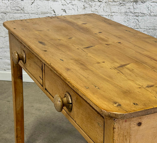 Antique English Pine Two Drawer Server