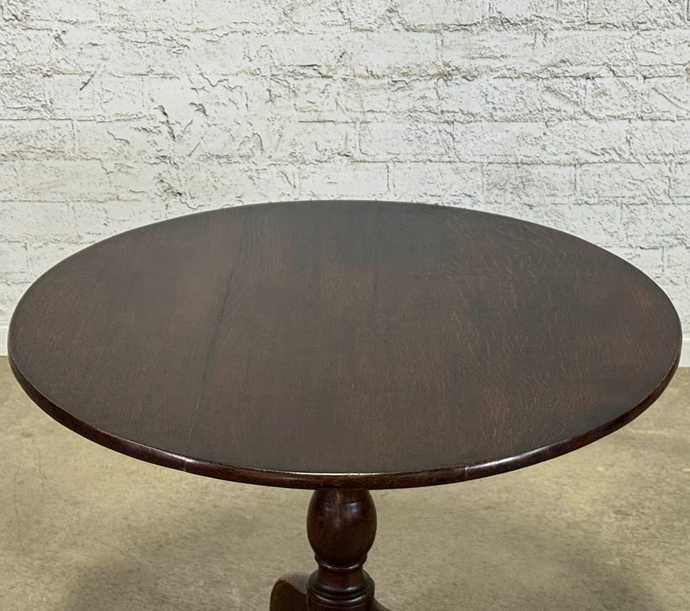Antique English Oak Tilt-top Table