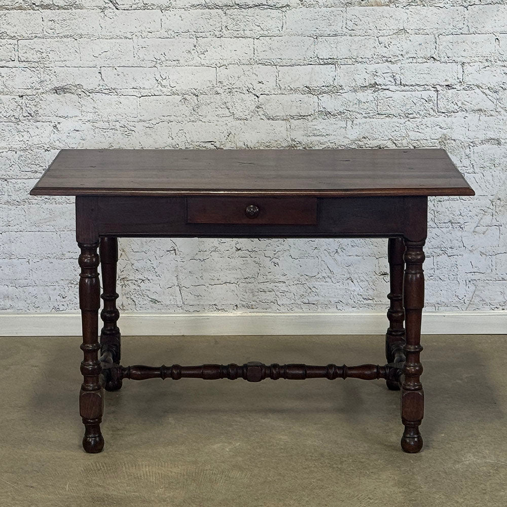 Oak Writing Table with Drawer from Burgundy
