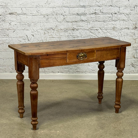 English Country Pine Table with Drawer