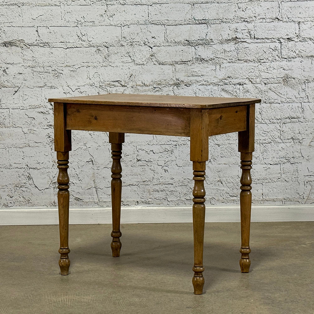 Pine Side Table with Turned Legs