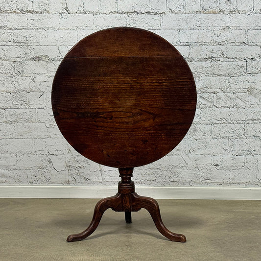 Oak Tripod Side Table
