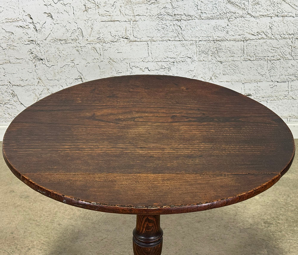 Oak Tripod Side Table