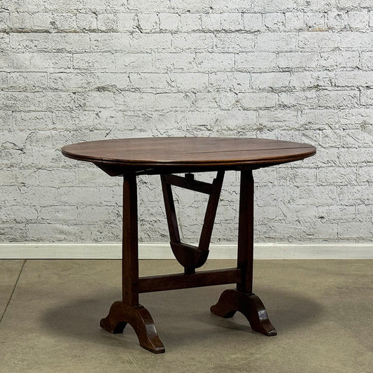 Oval Fruitwood Vineyard Table c. 1860