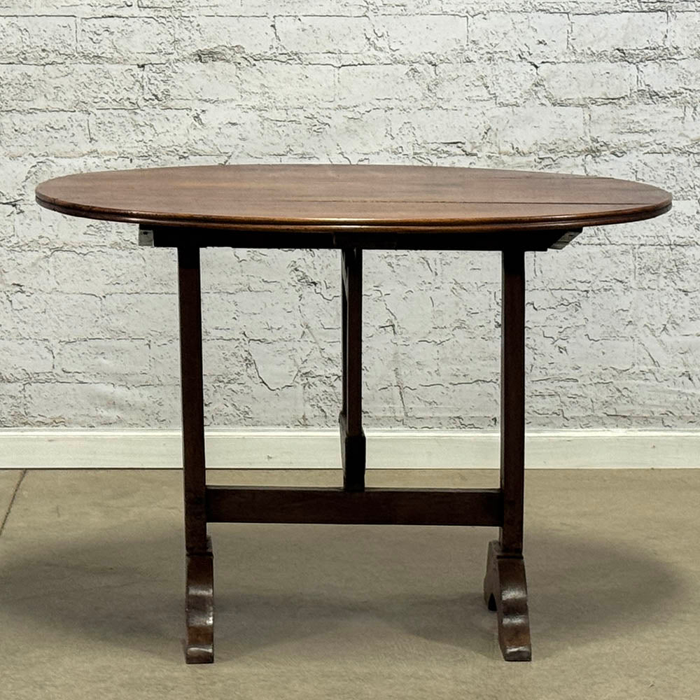 Oval Fruitwood Vineyard Table c. 1860