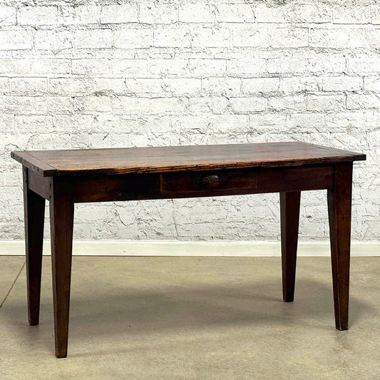Antique Pine and Oak Server with Drawer