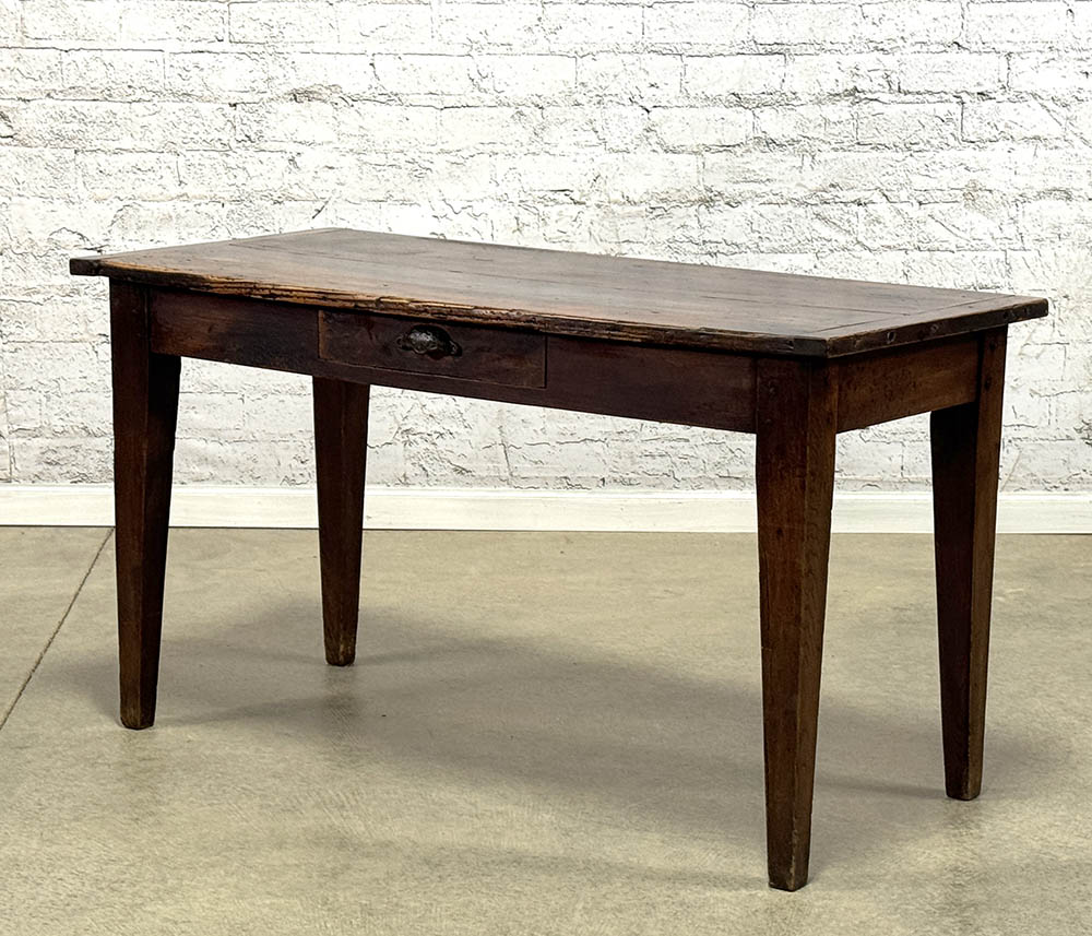 Antique Pine and Oak Server with Drawer
