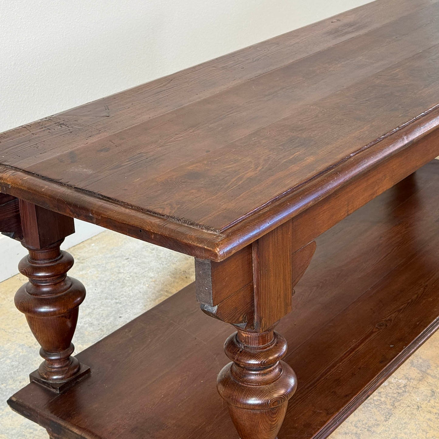 Antique Pine Scottish Drapers Table