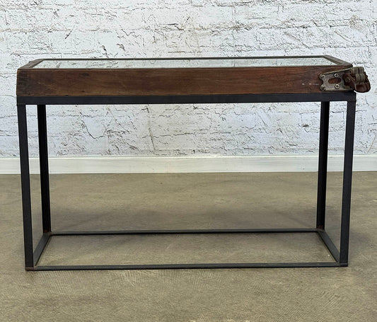 Industrial Crate Side Table