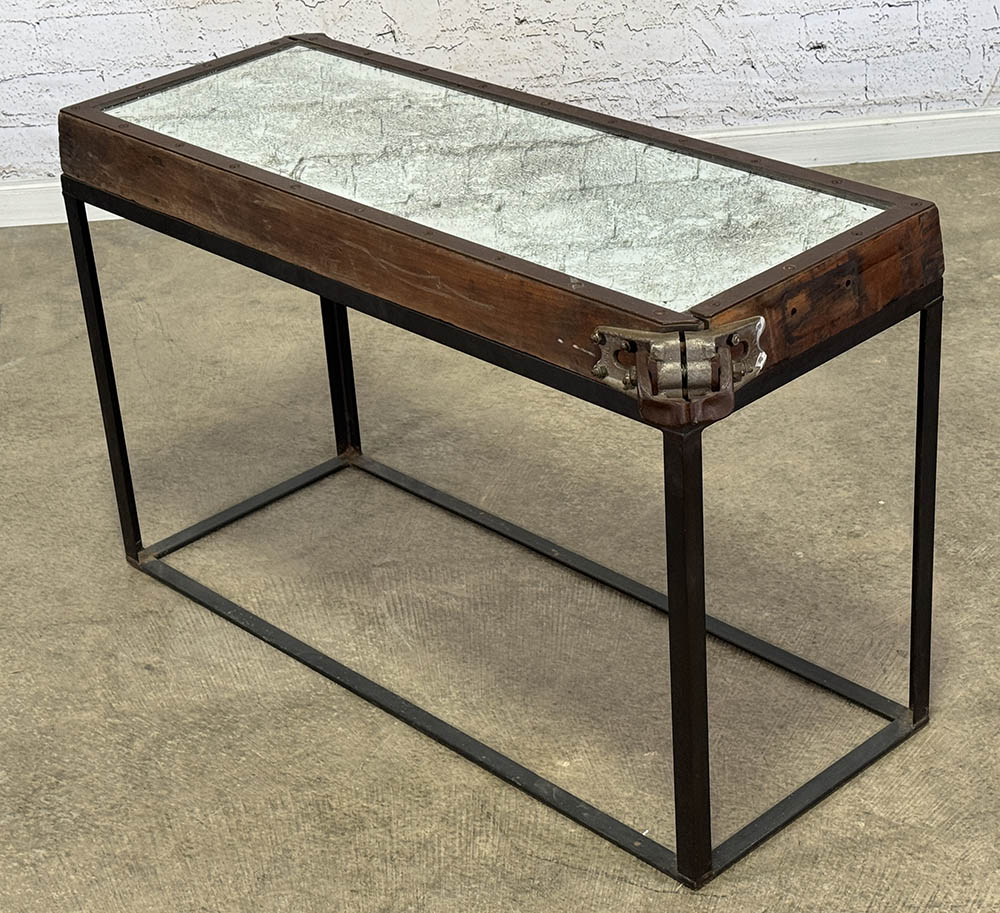 Industrial Crate Side Table