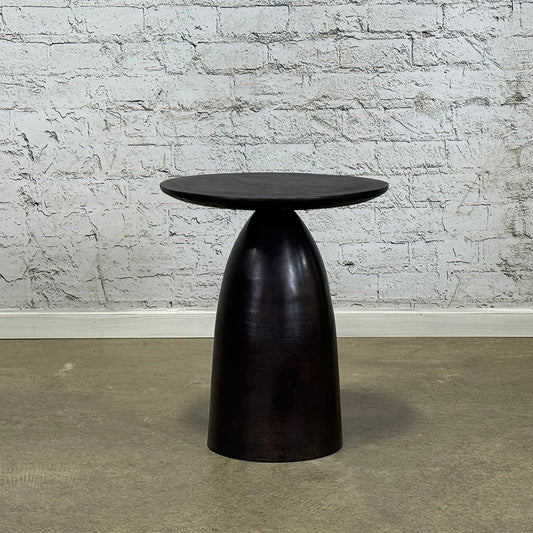 Wilhemina Cast Aluminum Side Table in Copper Finish