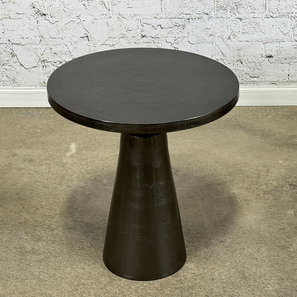 Black Nickel Finish Side Table
