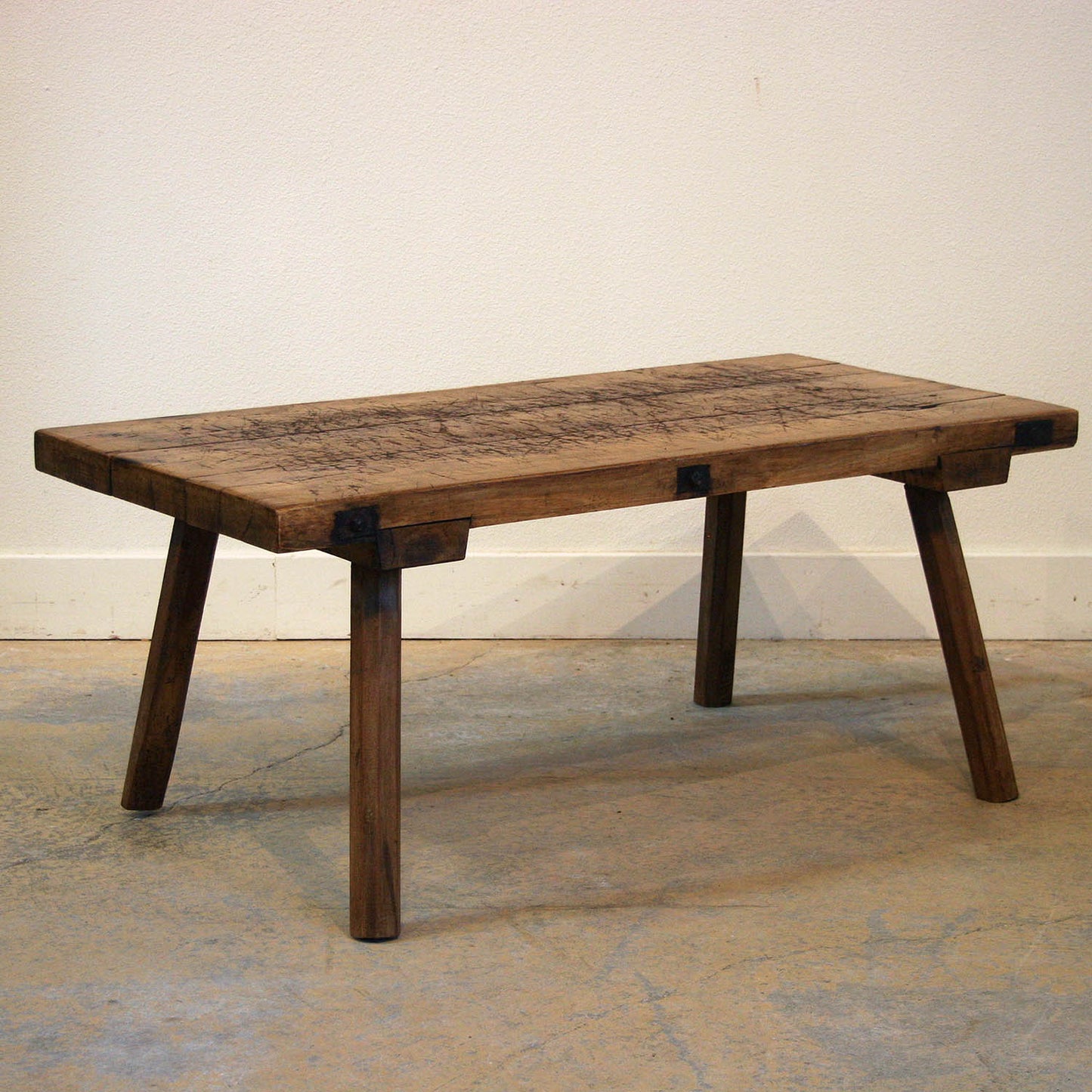 Slab Work Table Cut to Coffee Table