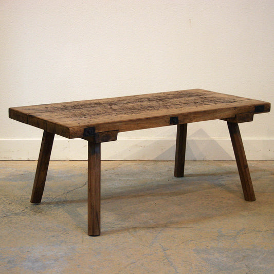 Slab Work Table Cut to Coffee Table