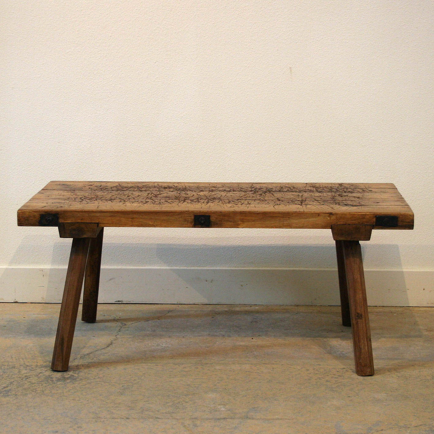 Slab Work Table Cut to Coffee Table