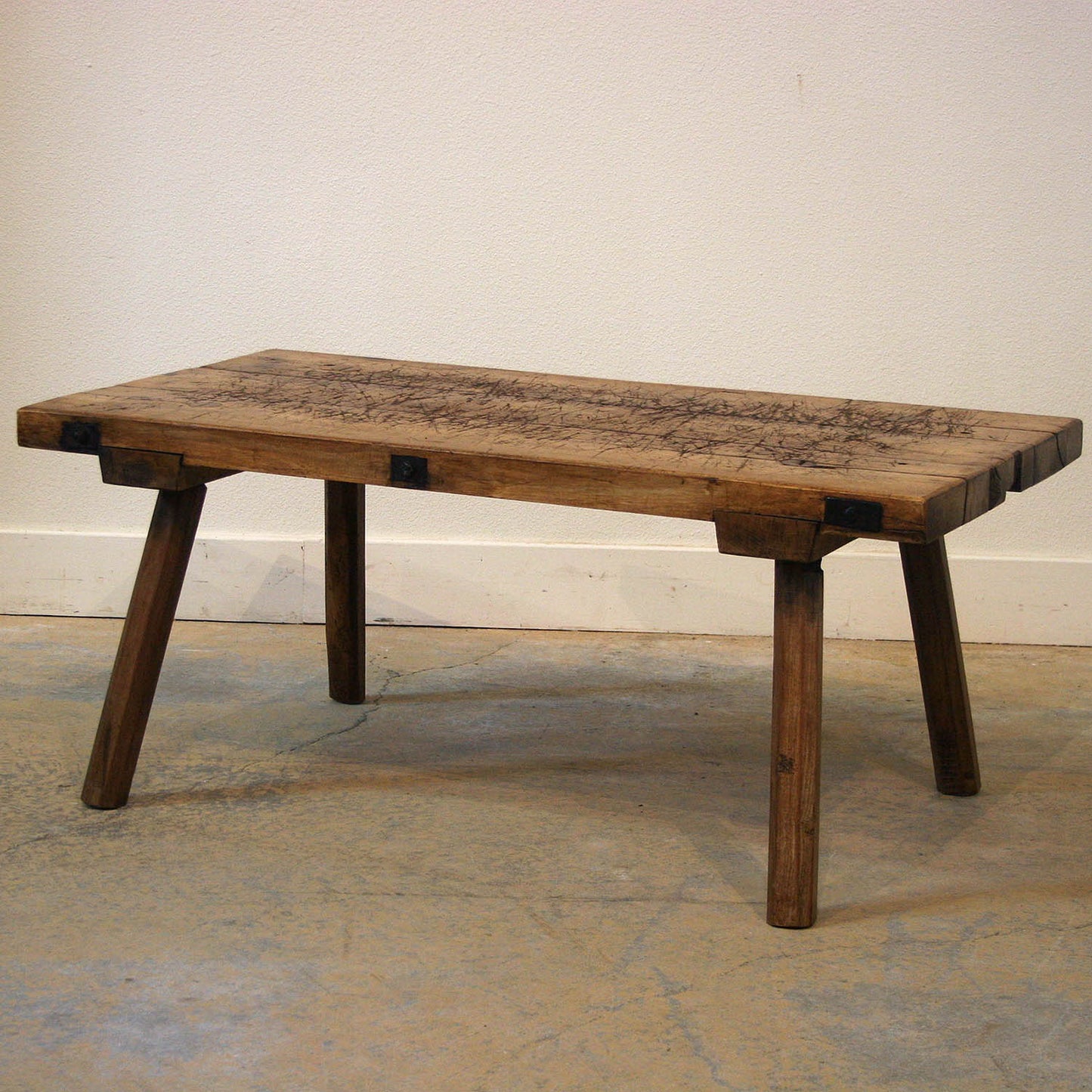 Slab Work Table Cut to Coffee Table