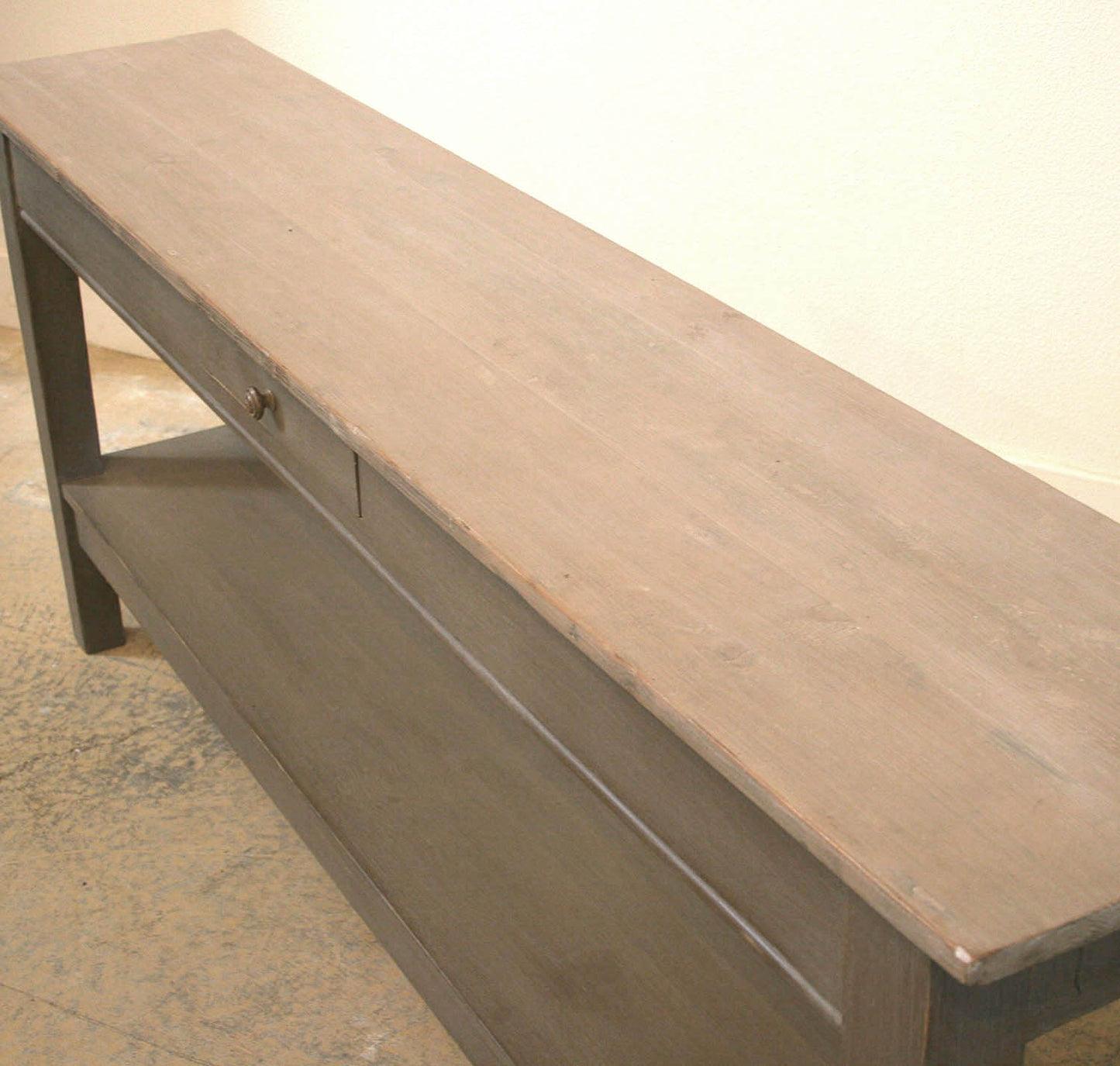 Narrow French Server with Potboard & Drawer