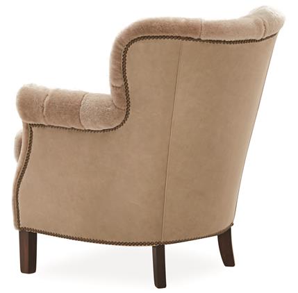 1547-01 Shearling & Leather Chair