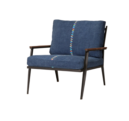 Alcott Chair in "One of a Kind Fabric"