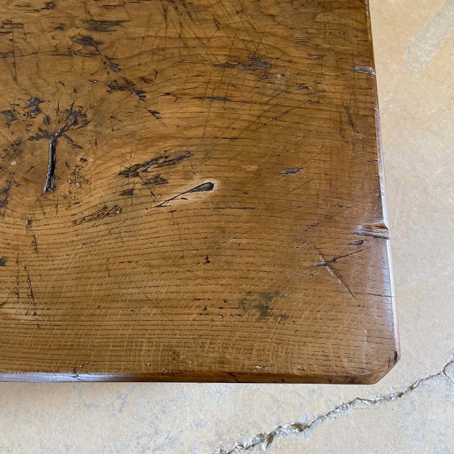 European Work Table Cut To Coffee