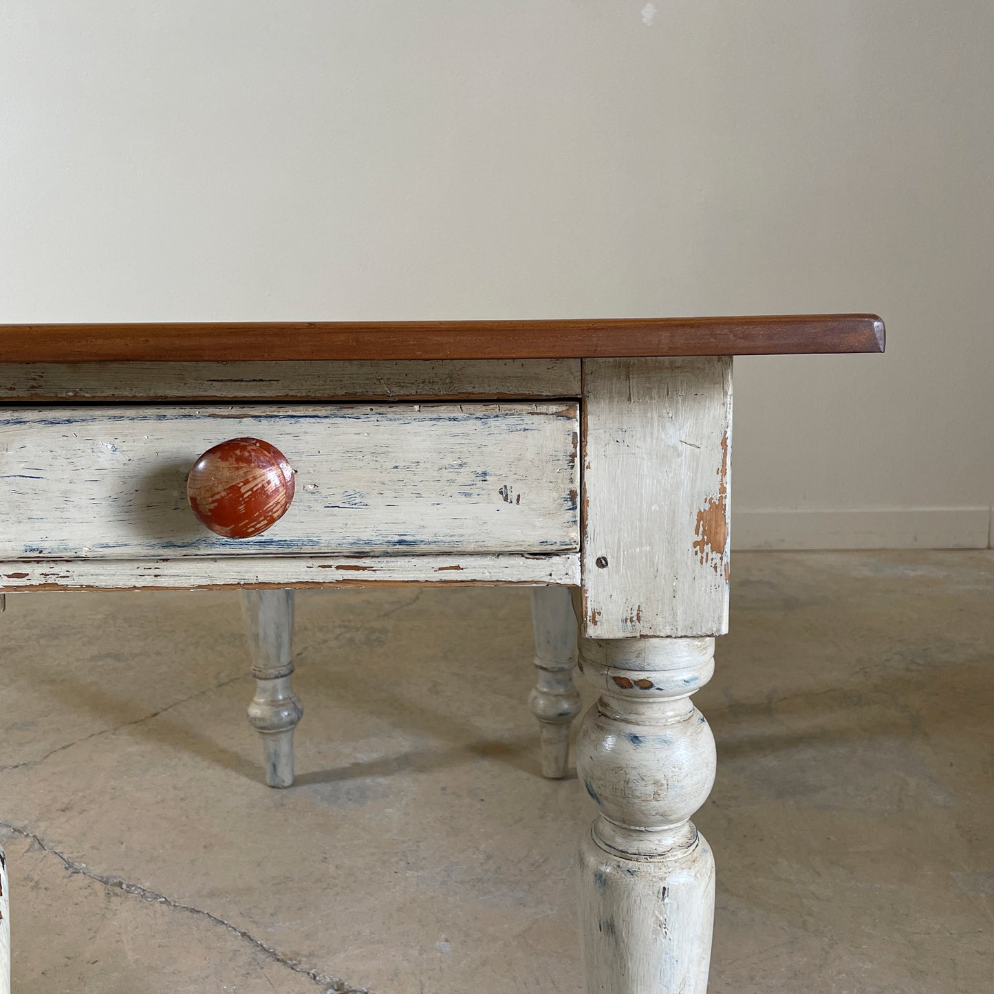 English Painted Base Table