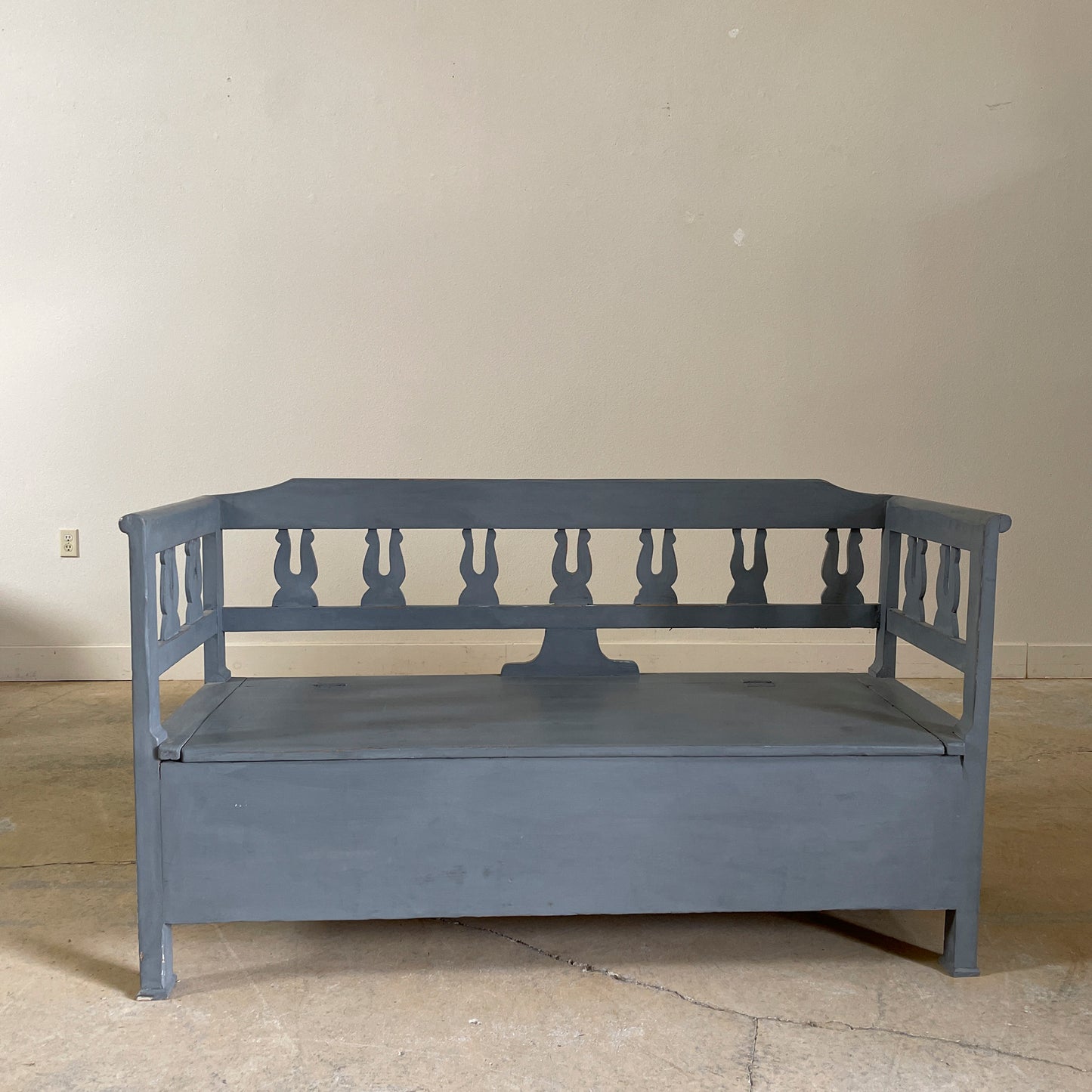 European Painted Bench