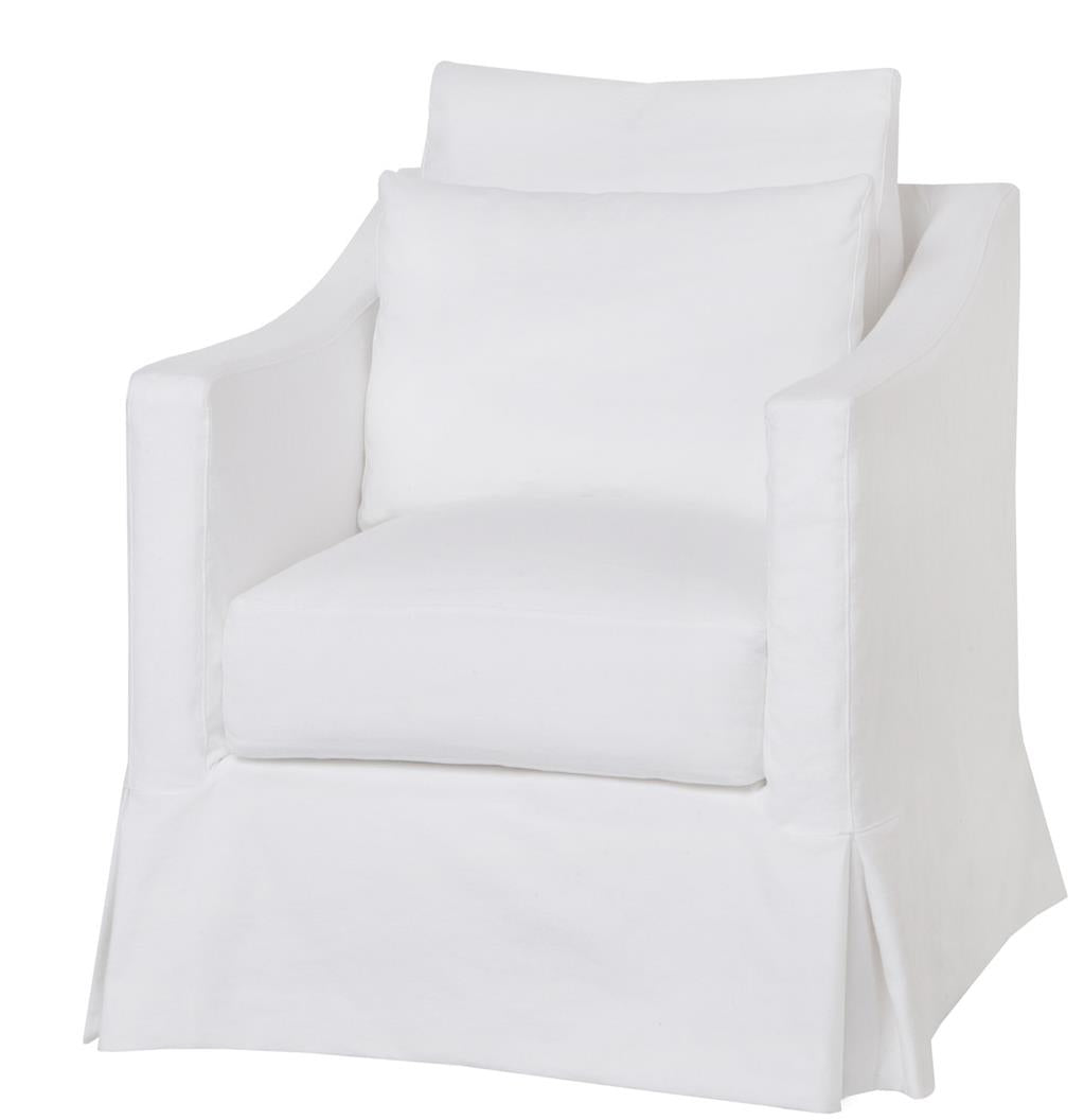 Rebecca Slipcovered Swivel Chair
