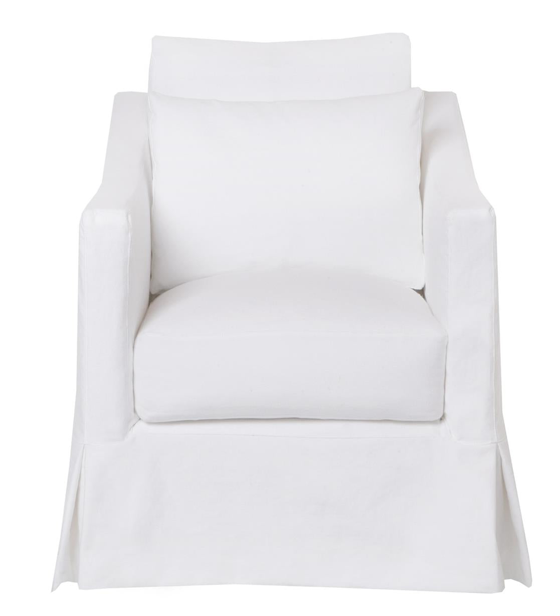 Rebecca Slipcovered Swivel Chair