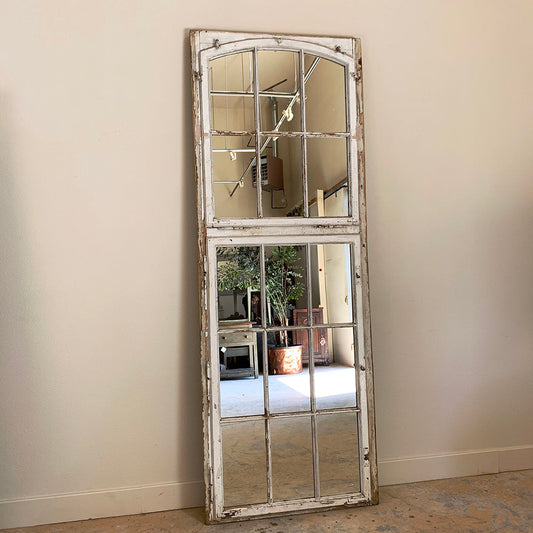 Antique Wood Frame Mirror