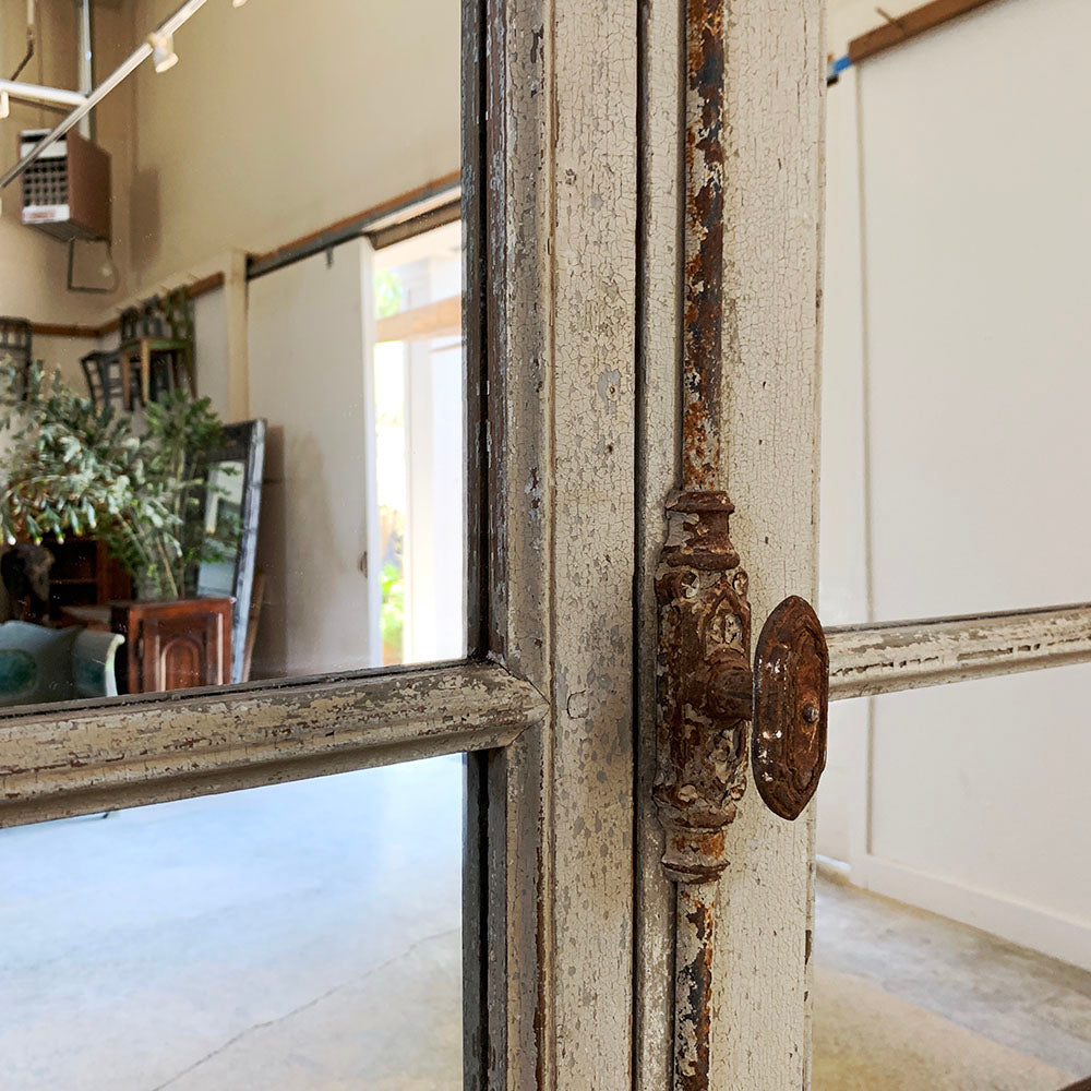 Antique Shutter Mirror