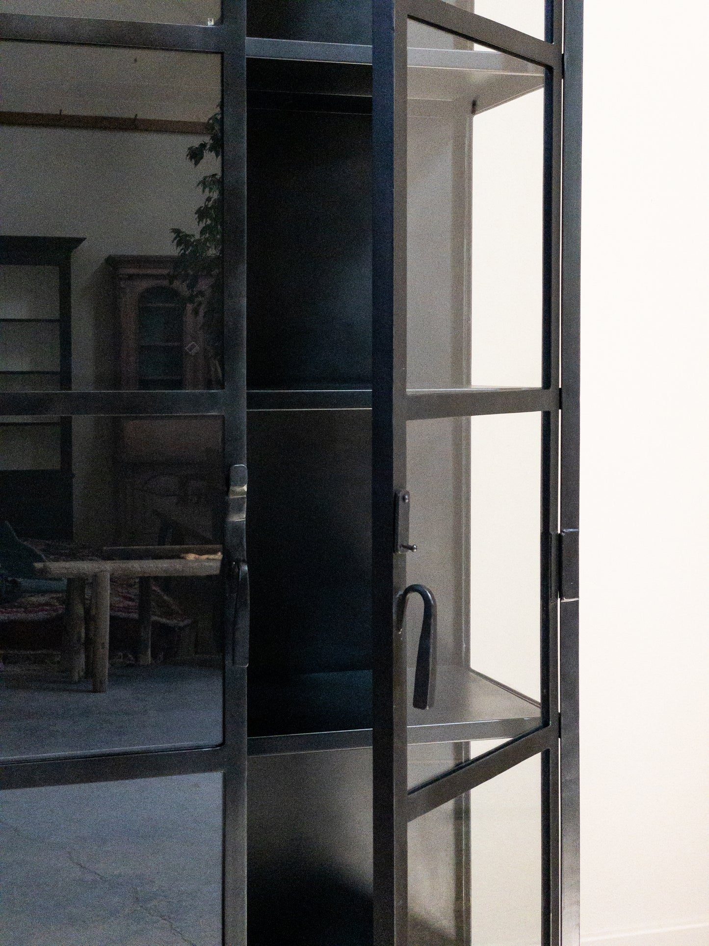 Metal & Glass Cupboard