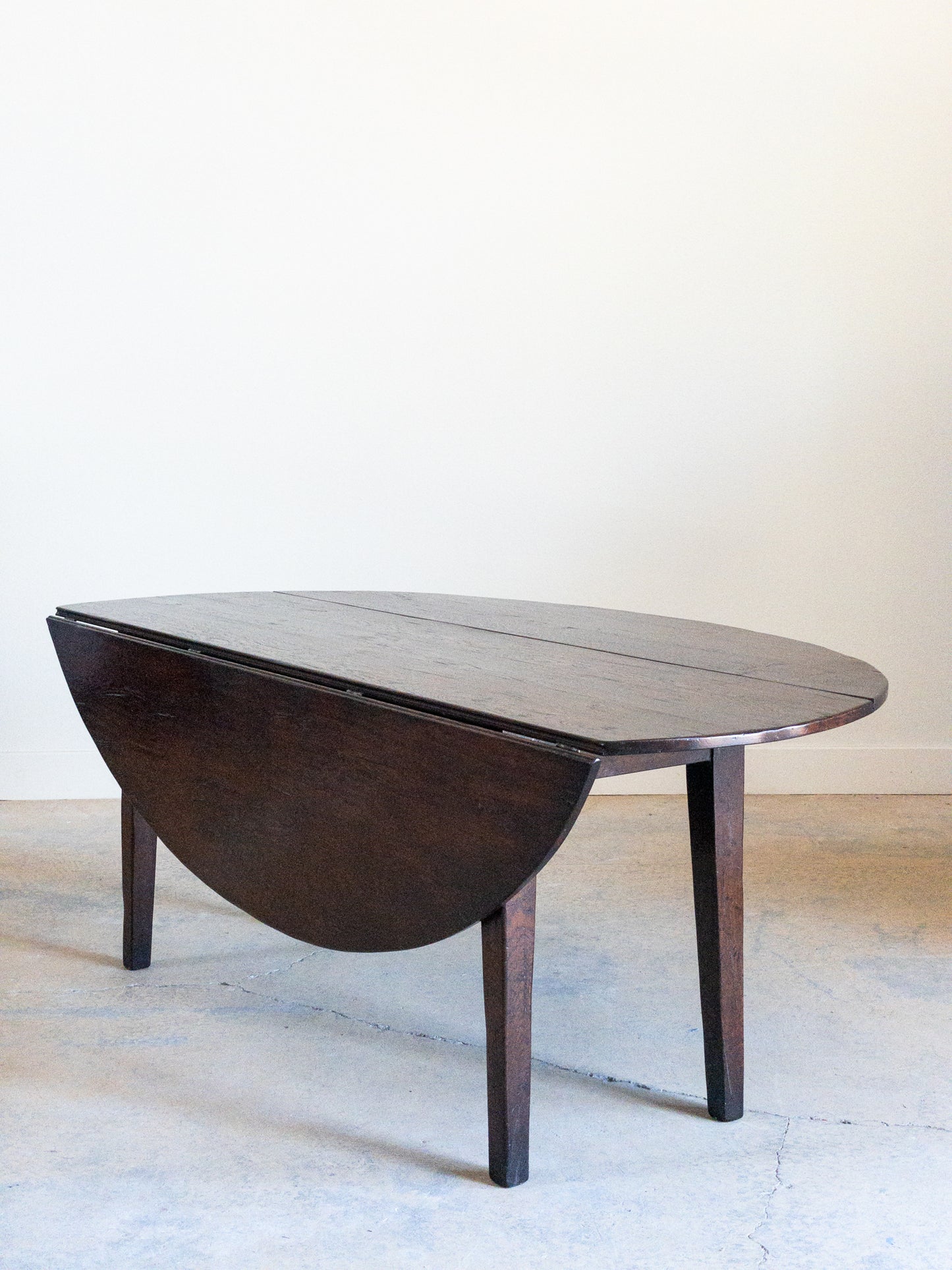 Handcrafted Oak Dropleaf Table