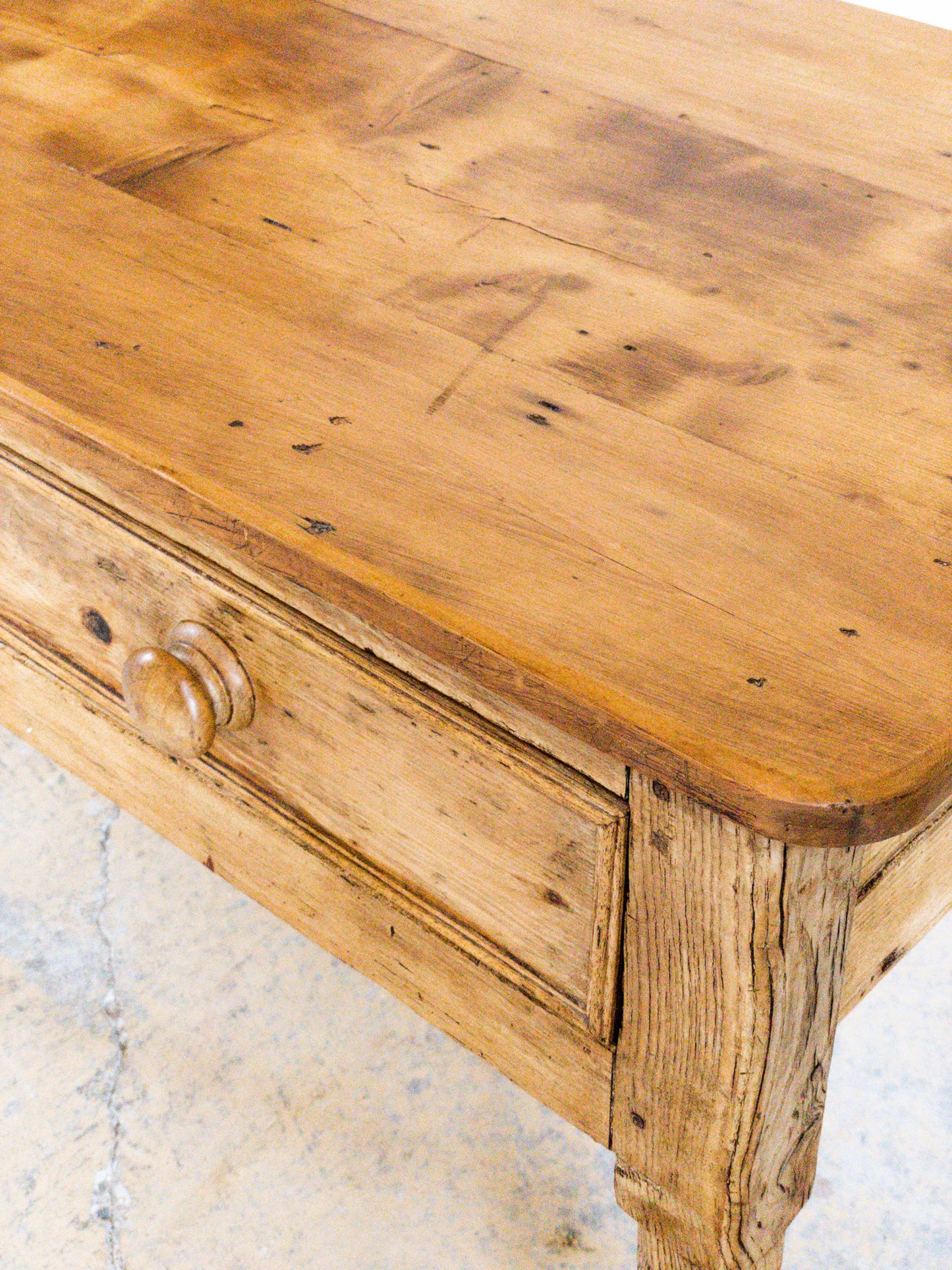 Antique 2 Drawer Side Table