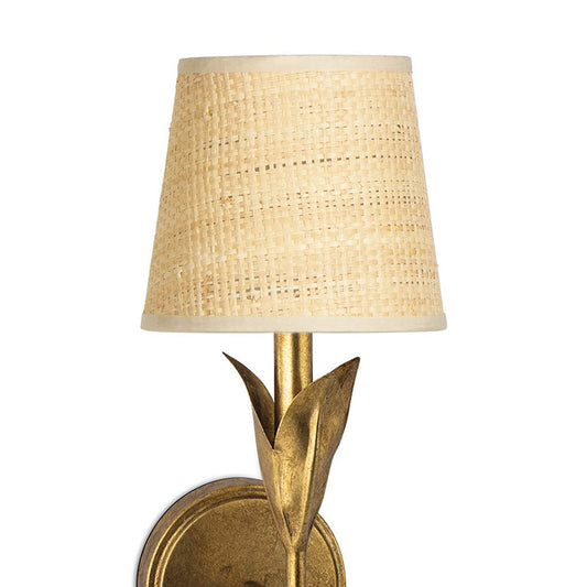 River Reed Sconce in Antique Gold