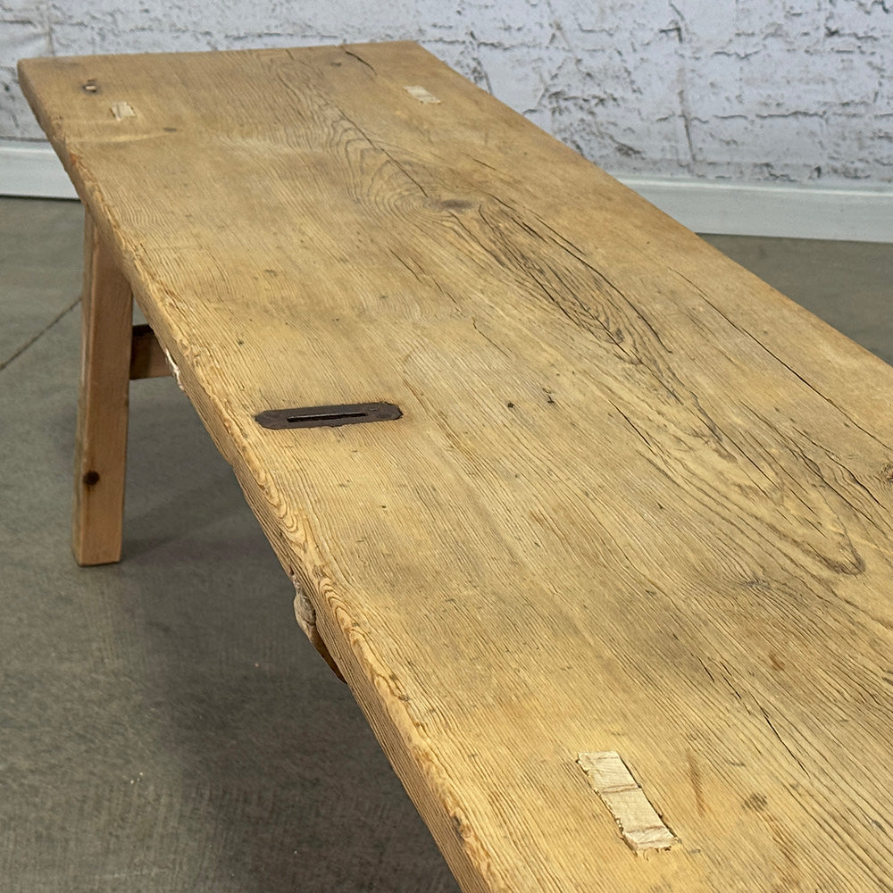 Wide Elm Bench