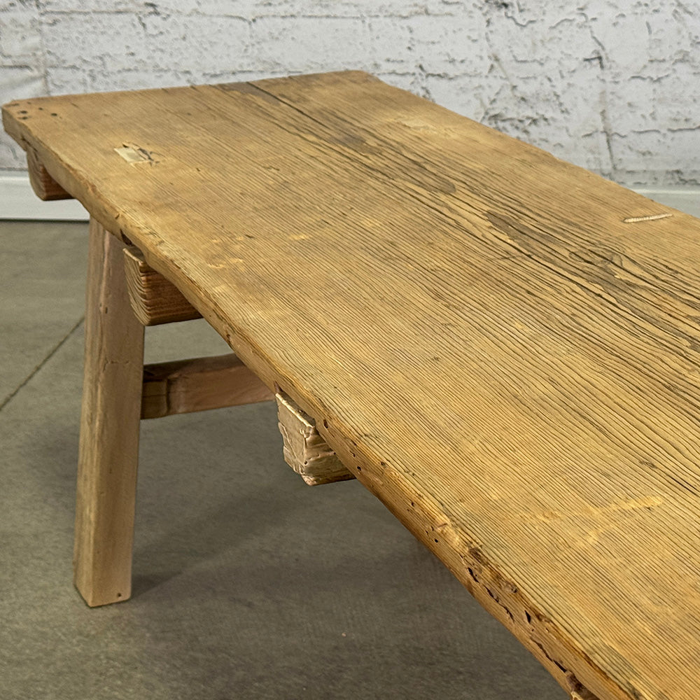 Wide Elm Bench